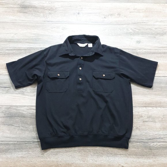 Haband Other - Haband Mens Large Short Sleeve Pullover Polo Shirt Gathered Waist Casual Sport